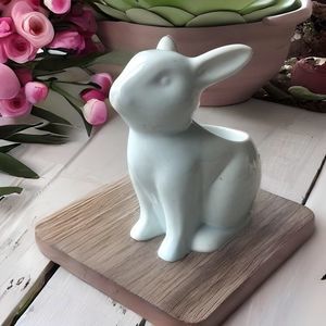 Yankee Candle Pastel Blue Bunny Rabbit Tea Light Candle Holder